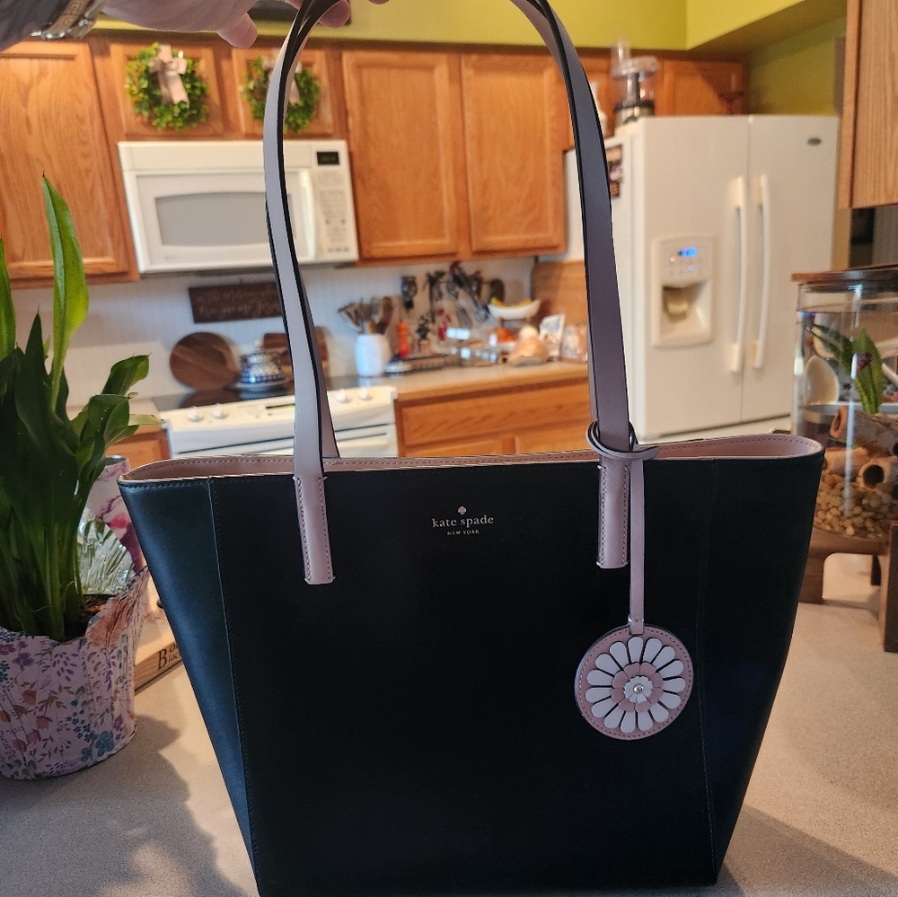 Kate Spade Black and Pink Tote Bag